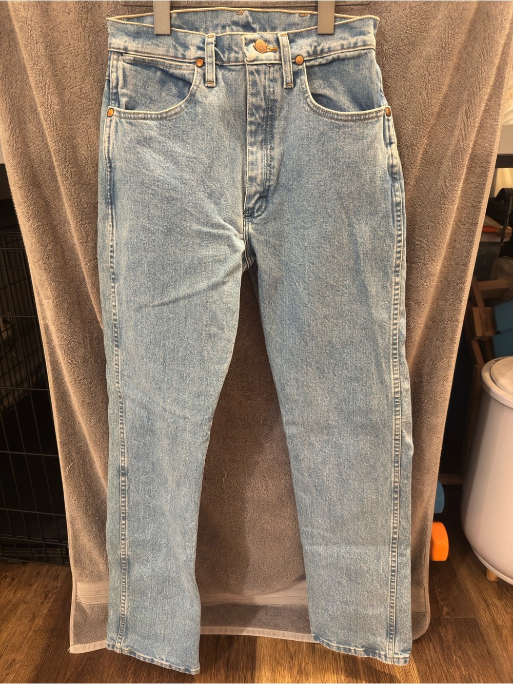 Wrangler Light Blue Straight-Leg Women's Jeans